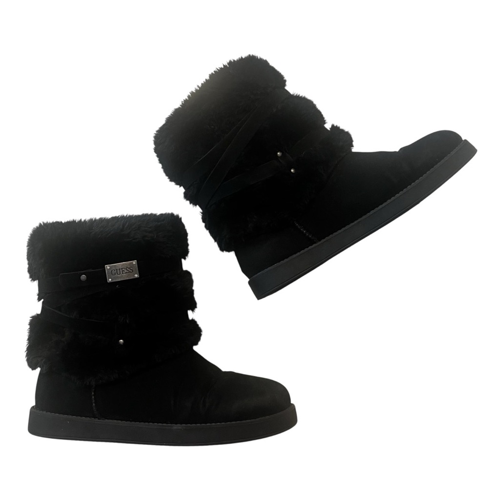 Guess Alaina Vegan Shearling Cuff Boots